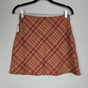 Wilfred Plaid Mini Skirt, Size 4